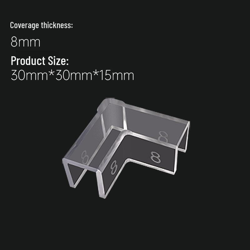 Transparent Soft Corner Protectors for Fish Tanks - Right Angle, Anti-Collision, Elastic for Children's Safety