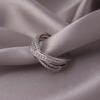 Copper Zircon Adjustable Engagement Rings For Women Wedding Elegant Jewelry Ladies Accessories Gifts R13412