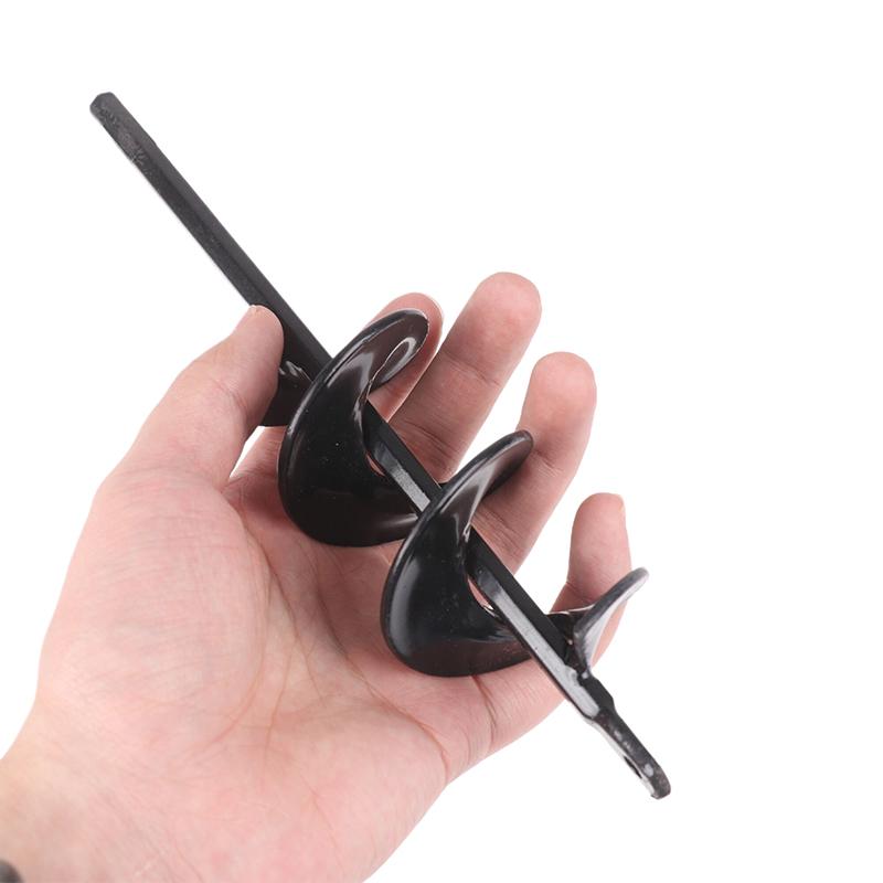 Garden Planting Flowers And Plants Digging Hole Drill Bit Spiral Rod Loose Soil Alloy Ground Ddrill Bit Short Rod