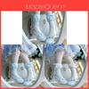 Chinese Style Lolita Cotton Kneehigh Socks With Lace And Bow For Women