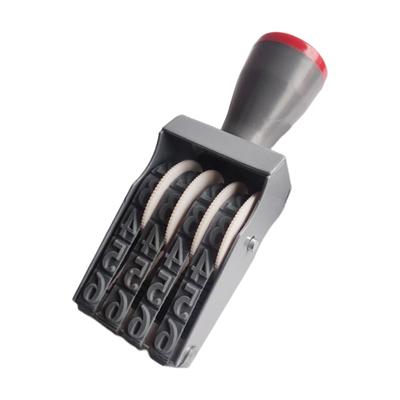 Numbering Stamp Number Stamp Numbering Machine Symbol Rubber Digit Number 4 Bands Commercial Supplies Wheels Rollers for Office