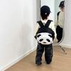 Adorable Cartoon Panda Canvas Backpack For Boys And Girls Age 3 To 6 Years