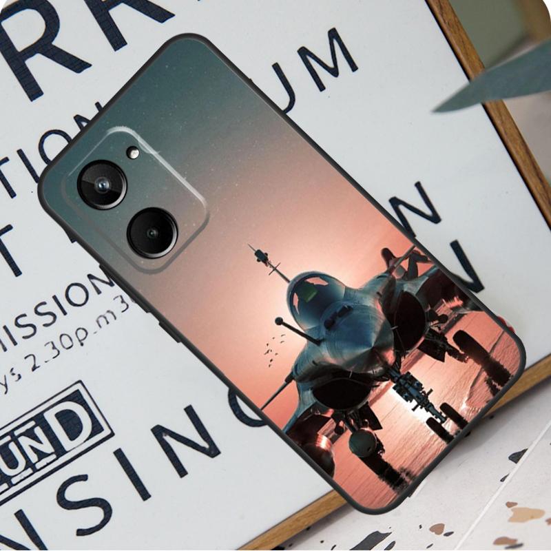 Aircraft Plane For Realme C31 C33 C35 C51 C53 C55 C67 GT5 GT Neo 6 9 10 11 12 Pro Plus C21Y C25s C30 Case