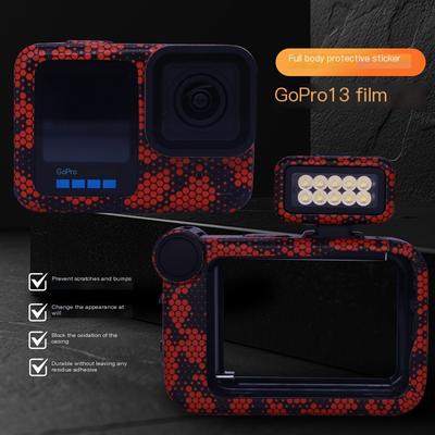 Autocolant Pentru GoPro 13 Anti-Zgârieturi Piele Acoperire Totală Folie Protectoare Autocolante pentru GoPro 13 Negru Accesorii Cameră