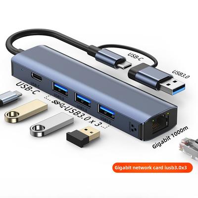 USB C To RJ45 Gigabit Ethernet Adapter 3 0 Hub Converter for Laptop PC MacBook Type C Port Network Card