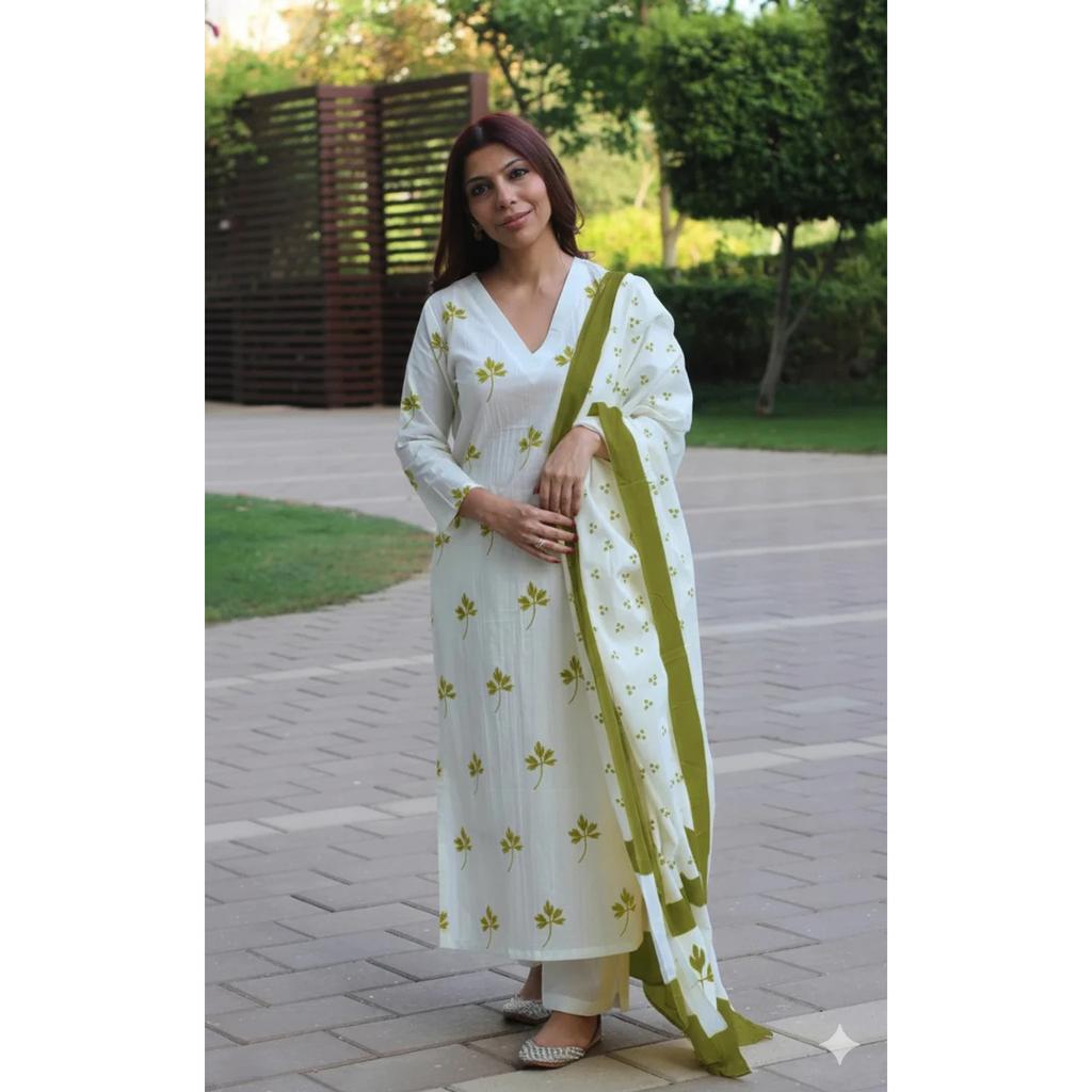 Viscose Rayon Designer Kurti Pant Dupatta Set Bollywood Ethnic Tunic Kurta Set