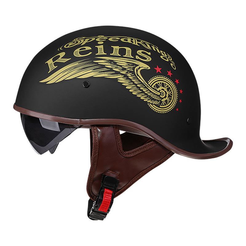 

Шлем-ракушка Винтажный мотоциклетный шлем Harley Шлем для электромобиля M