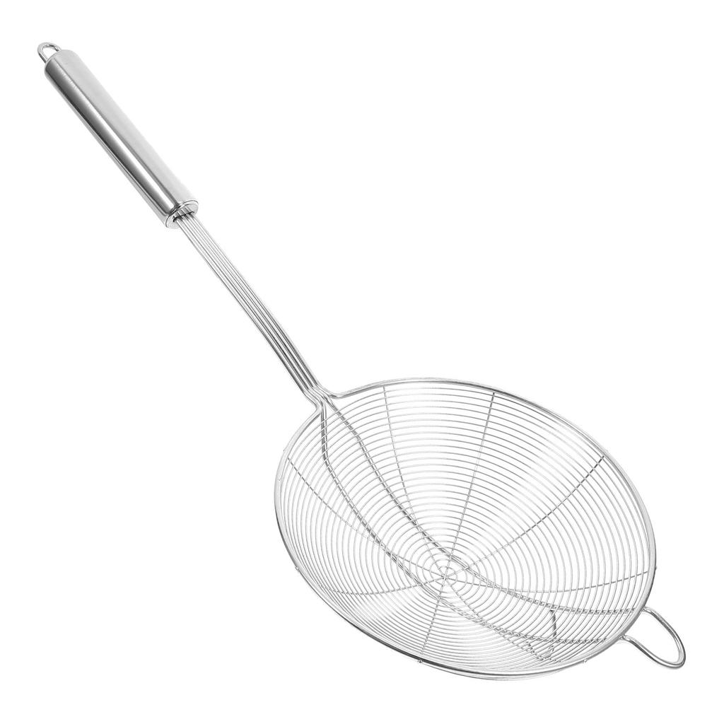Stainless Steel Colander Spoon Wire Mesh Skimmer Ladle Diameter 16Cm Safe Kitchen Frying Food Pasta Spaghetti Noodle Hot Pot Oil
