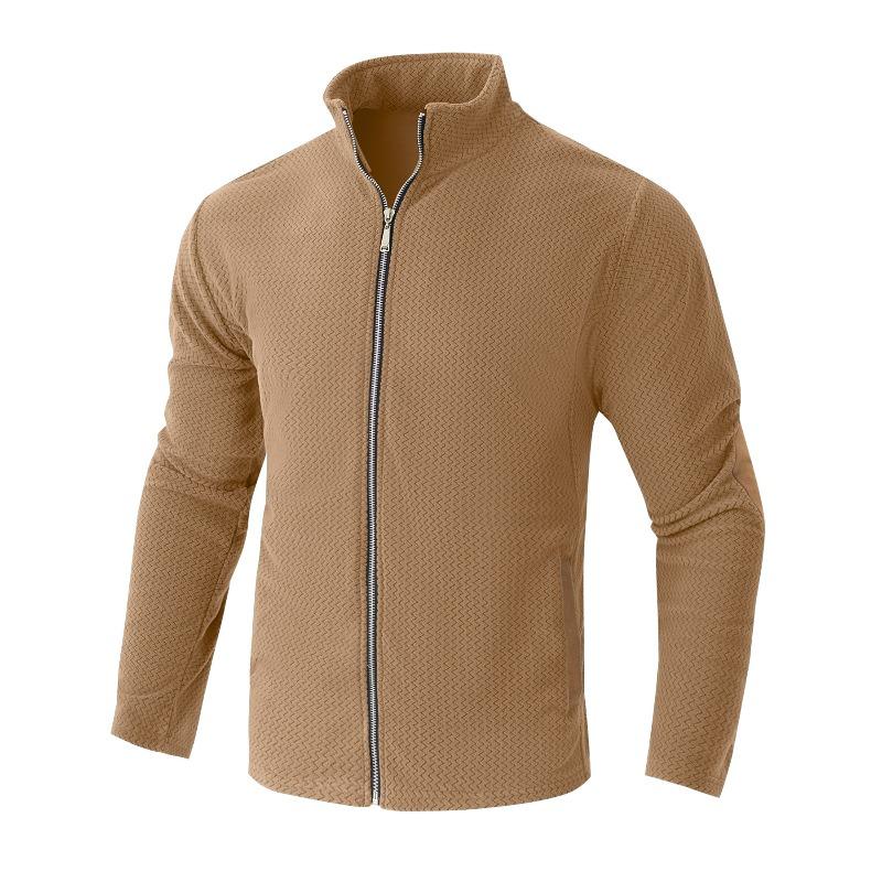 

Jacket men s fleece thermal jacket loose fleece autumn and winter men s water ripple sweater XXXL хакі