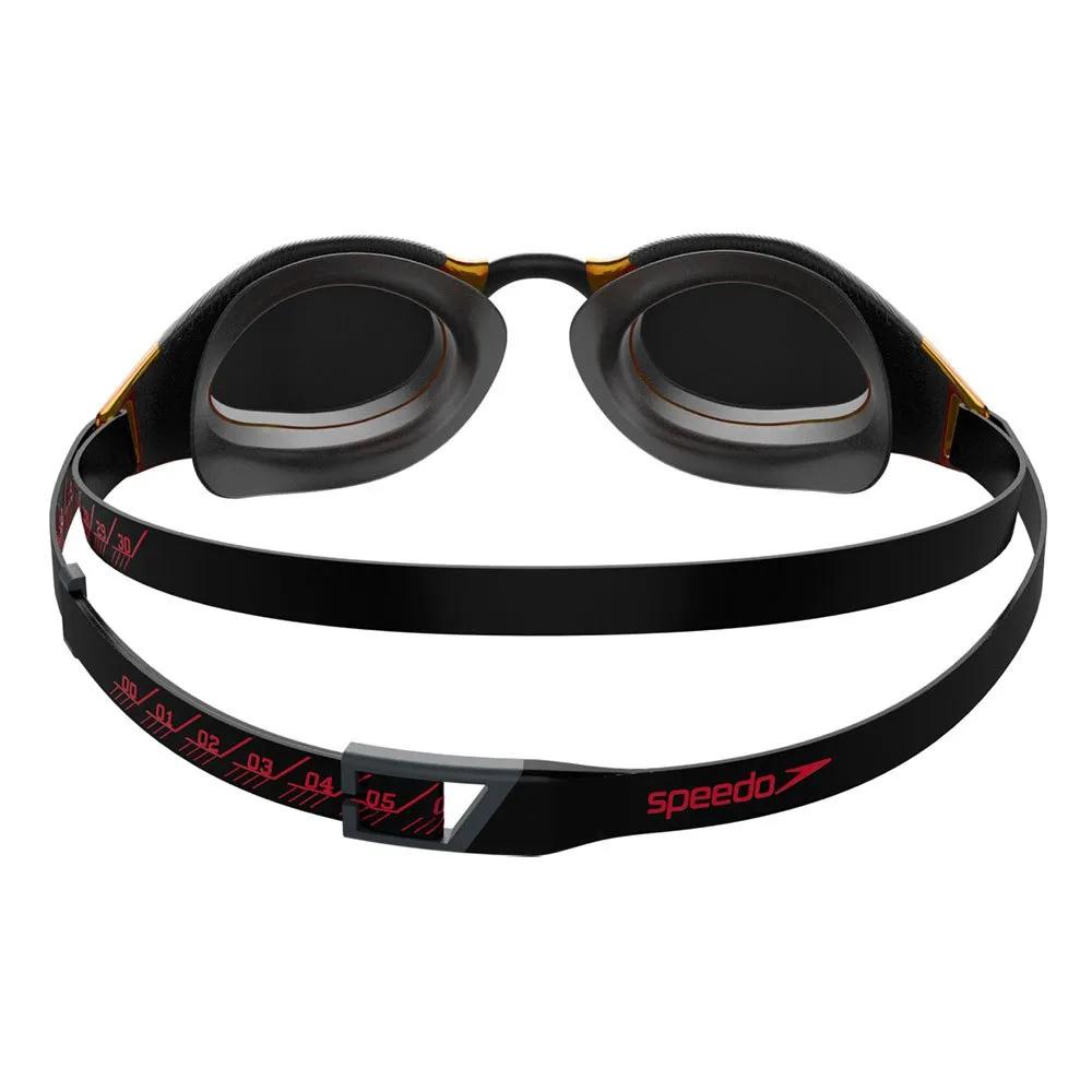 Speedo Fastskin Hyper Elite Mirror Swimming Goggles PC Lens Black