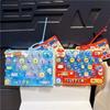 Cartoon 26 Keys Keyboard Keychain Pressable Keys Fidget Animal Keychain Toy  Bag Ornaments