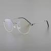 Denmark Oval Round Spectacle Frame Eyeglasses Ultralight Screwless Handmade Fashion Eyeglass Frame Men's Glasses Women Retro New