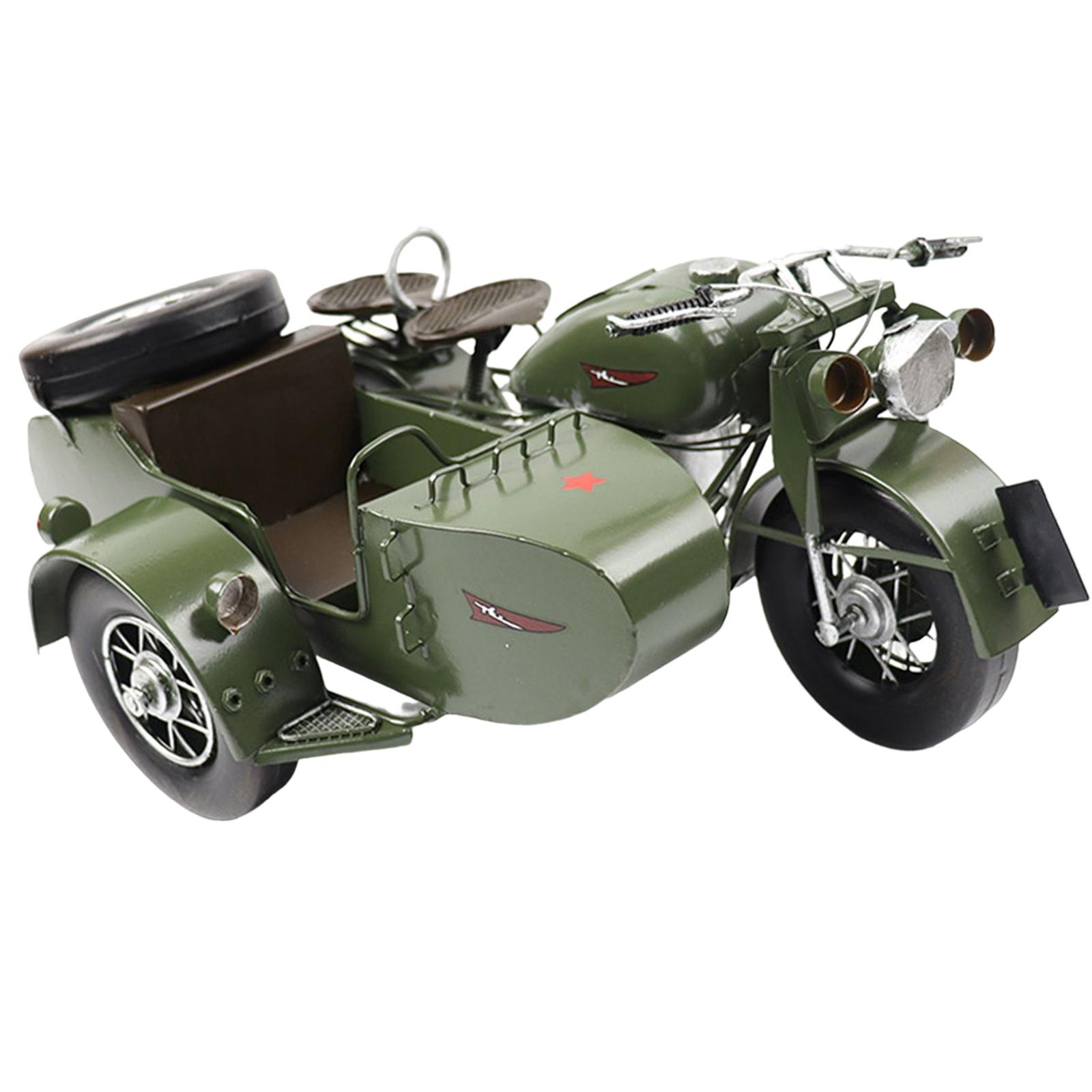 Miniature Model Tricycle Motorcycle Model Micro Landscape Desk Decor зелёный