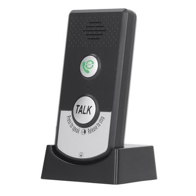 2 Way Voice Doorbell Portable Wireless Voice Intercom 2 Channels Good Endurance ABS Elderly Friendly for Hospital for Patient