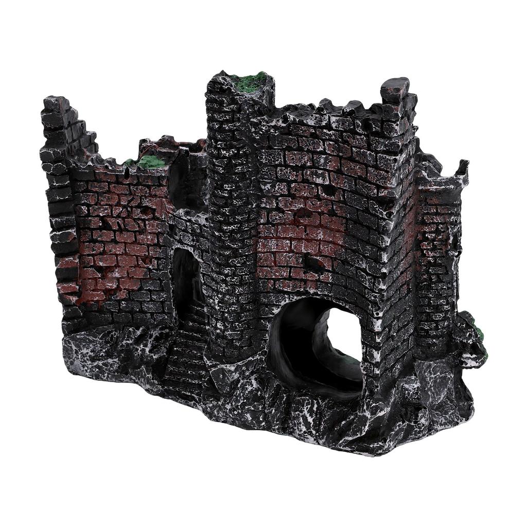 Resin Fish Tank Decoration Aquarium Hideout Cave Ornament for Freshwater Saltwater Shrimp M816