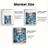Blue salamander bubble 2D Flat Pattern Flannel Blanket High quality All Seasons Warmth and Comfort Perfect for Christmas Gifts.MMT0918398