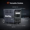 SolarPlay 3600W Portable Power Station 3840Wh LiFePO4 4000+ Cycles 2000W Solar Input 1.5H Fast Charge UPS 15 Ports