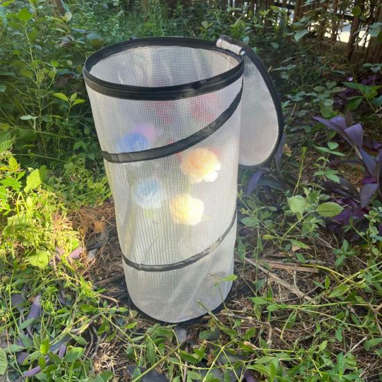 Pop-up Mini Greenhouse PVC Spring-up Plant Protector with Zipper-Portable Greenhouse Cover for Gardening Plants Cold Frost Protection Wind Rain Proof