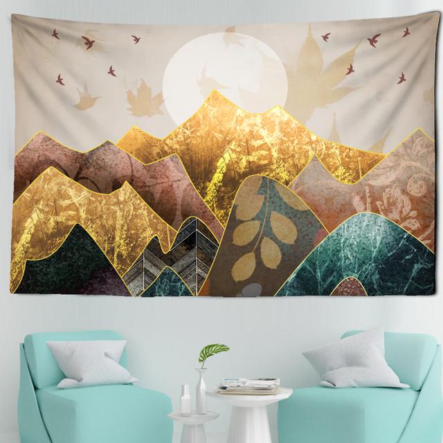 Палевый гобелен с иллюстрацией — фото 17