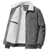 Winter New Coat Men's Fleece Thickened Fashion Stand-up Collar Lamb Fleece Casual Men's Jacket Cotton Clothes