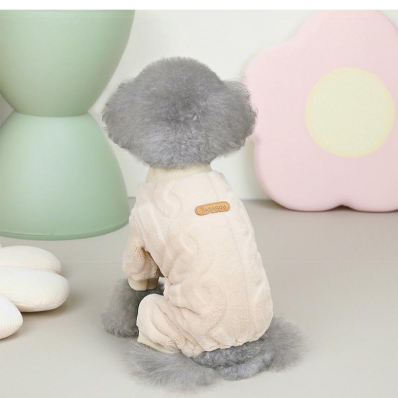 Fleece Dog Clothes Winter Warm Soft Pet Coat Jumpsuits for Small Dogs Cats Chihuahua Schnauzer Yorkshire Clothing Puppy Outfit