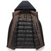 Men's Down Jacket Winter New Style Mid-length Hooded Thickened Cold-proof and Warm Removable Liner Men's Down Jacket Jacket