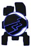 CARLUX-BLUE Car Mats For: Ford Galaxy MK3 Minivan (2015-)