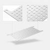 Screw-Mount Perforated Pegboard Panel Space-Saving with Hooks