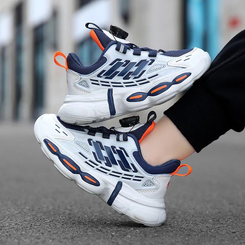 

Обувь для мальчиков, спортивная обувь, новые детские туфли для папы, детская обувь для студентов CuHK с дышащей сетчатой поверхностью для девочек