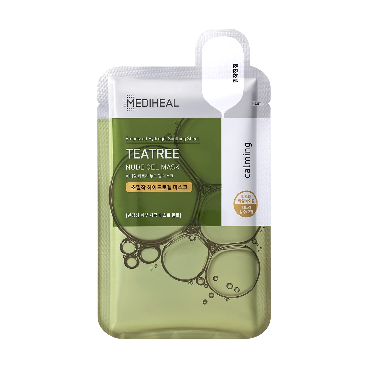 

MEDIHEAL Nude Gel Mask Увлажнение Чувствительная кожа Сухая кожа Уход за кожей Уход за грубой кожей Уход за порами Корейская косметика (10 листов) (Чайное дерево)