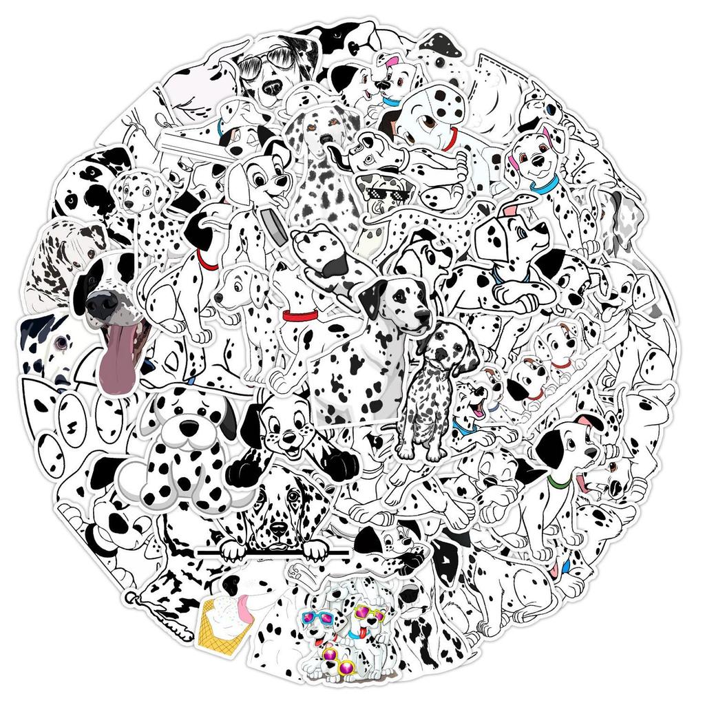 50PCS Cute Cartoon Puppy Stickers: Waterproof Decorative Decals for Phone, Tablet, Laptop, and Refrigerator
