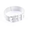 21cm Cinturino Bracciale in Acciaio Inossidabile a Maglia Stretta Regolabile per Orologi da Donna Uomo Cinturino a Catena Bracciale Gioielleria in Metallo