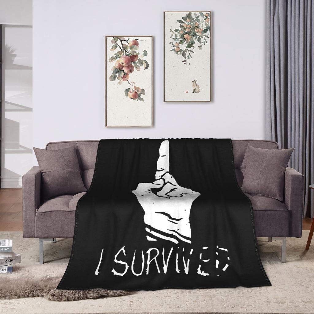 Dead by Daylight Blankets Fleece Print Horror Killers Game Lightweight Thin Throw Blanket for Home Travel Plush Thin Quilt