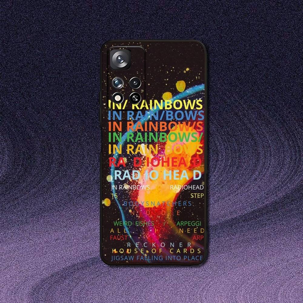 

R-Radiohead Band In Rainbow Phone Case For Samsung S10,S21,FE,S21 ,Note 20,10 S25,S24,S23,Ultra,S9,S22,Plus Black Shockproof TPU Samsung S21plus