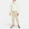 Nike Embroidered Logo Fleece-Lined Down Jacket Women Outerwear Off-White DD4655-715
