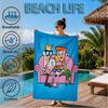 Superhero Sunglasses Beach Towel, Microfiber Beach Towel, Perfect For Pool, Beach, Travel, Home Decor Beach Party Fan Gifts