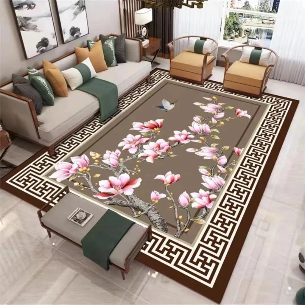 New Chinese Carpet Large Area Living Room Non-Slip Mat Home Decoration Bedroom Blanket Study Tea Room Carpet