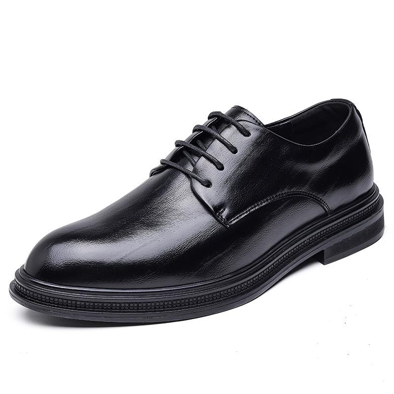 Fashion Brand Mens Brogues Dress Shoes Flat Party Office Business Shoes Male Footwear Black Brown Grey D620