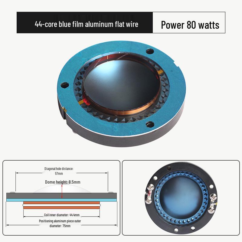 44.4mm High-Frequency 44 Core Speaker Coil - Outdoor High Power Round Frame Repair Parts