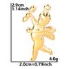 10pcs/Lot Gold Color 3D Dragon Heart Charm Sun Evil Eye Cross Stainless Steel Pendants For Jewelry Making Supplies DIY Earrings