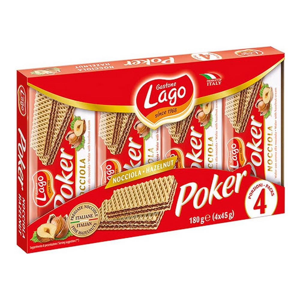 

Lago Poker Шоколадное печенье с лесными орехами (4 х 45 г) TU прозрачный