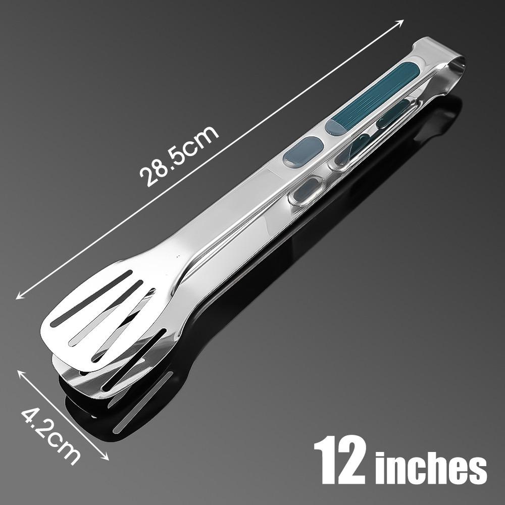 Meat Food Clips Stainless Steel Food Clamp 7/9/12 Inch Steak Tongs Creativity Salad Bread Clamp