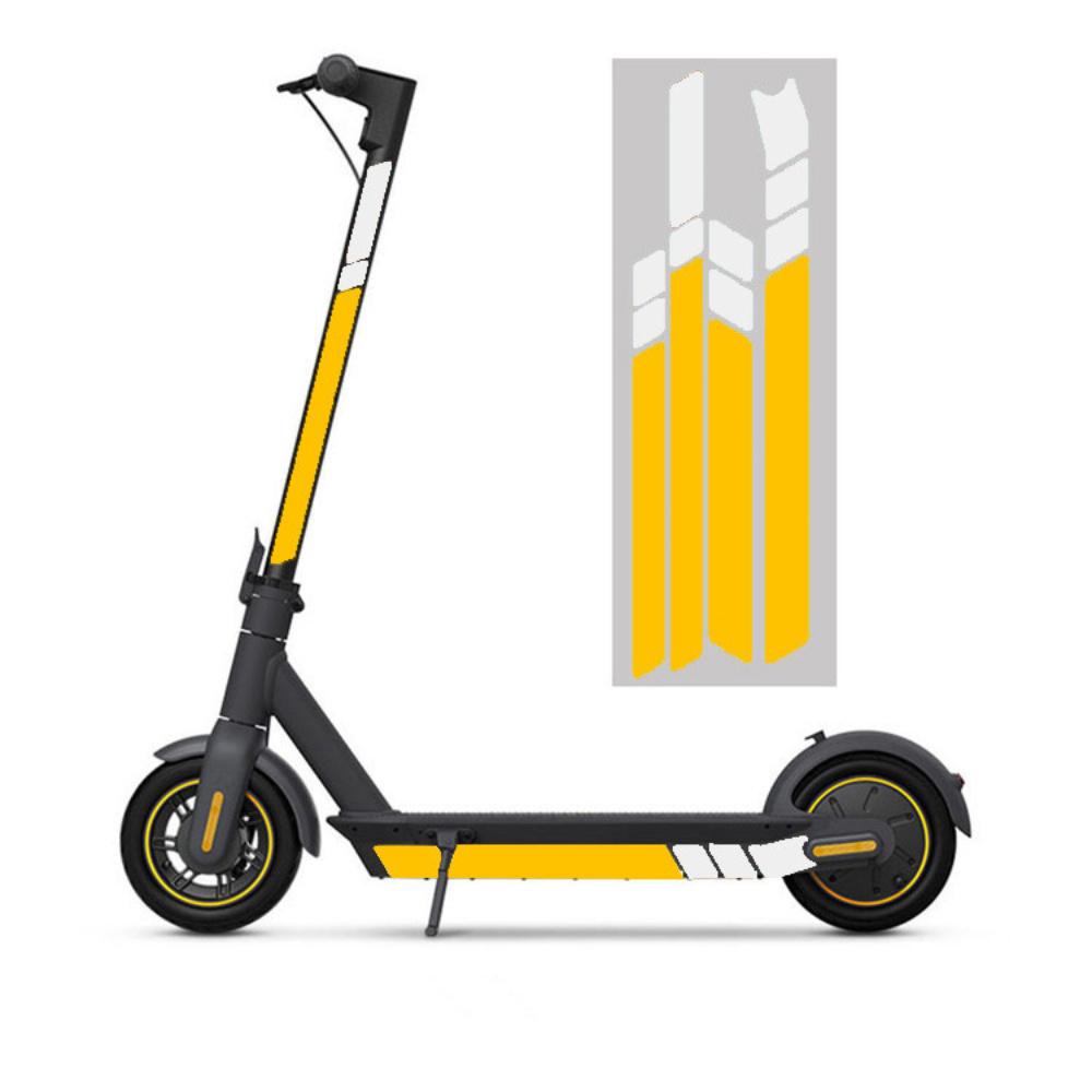 

Светоотражающие наклейки желтого/красного/синего цвета, подходящие для самоката Nanbo Max G30, Нет. 9 Наклеек для самоката Аксессуары для самоката жёлтый