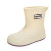 [One piece] water shoes women's medium tube outer wear short rain shoes fashion rain boots thermal rubber shoes water shoes