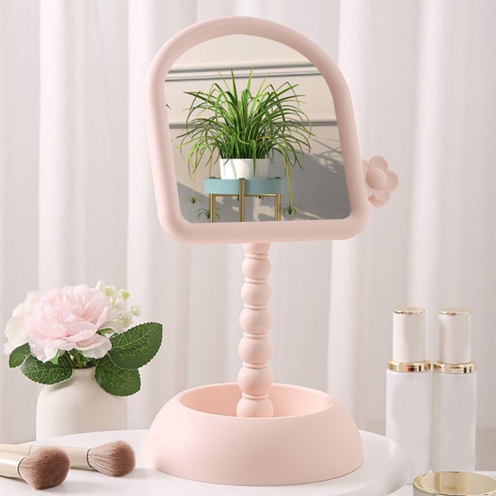 Mit Organizer Desktop Make-up Spiegel Leichtgewichtiger hochauflösender Schönheitsspiegel Zuhause
