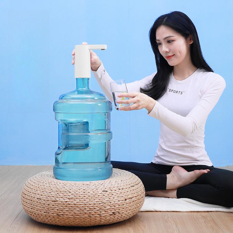 Electric Bucket Water Pump One-Touch Auto Switch USB Rechargeable for Purified Mineral Water Dispensing Smart Water Dispenser