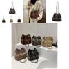 Elegant Fashionable Plaid Handheld Bucket Bag For Women Ideal For Everyday Use