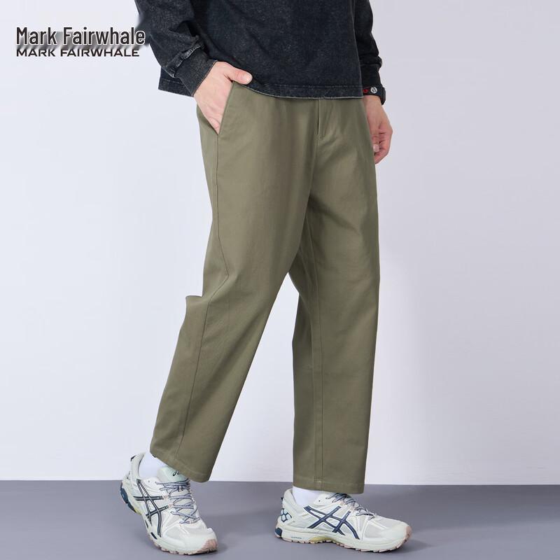 Mark Fairwhale Men s Zero-Pressure Straight-Leg Cotton Casual Pants 33