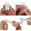 White Curtain Rails Track Kits 5 Meter Quiet Glides Rollers Set Easy Installation for Home and Office Window Treatments