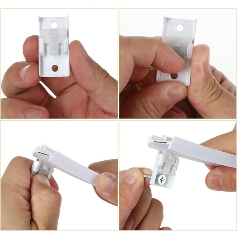 White Curtain Rails Track Kits 5 Meter Quiet Glides Rollers Set Easy Installation for Home and Office Window Treatments